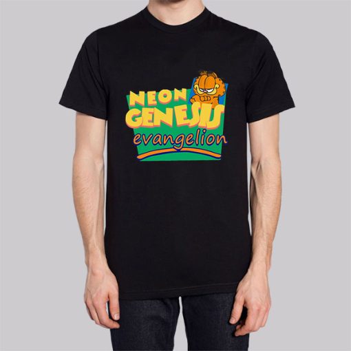 Neon Genesis Evangelion Garfield Shirt