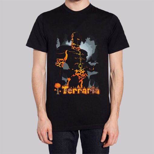 Terraria Logo Molten Armor Shirt