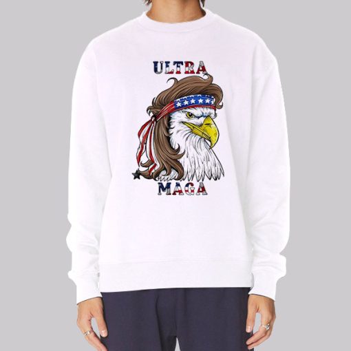 American Flag Mullet Ultra Maga Sweatshirt