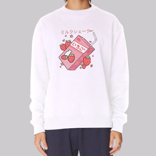 Japanese Georgenotfound Strawberry Milk Sweatshirt