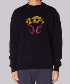 Sunflower Spiderman Funny Sweatshirt
