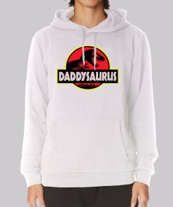 Funny Fathers Days Daddysaurus Hoodie