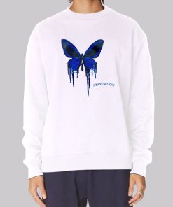 Cute Staycation Butterfly Sweatshirt