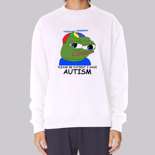 Funny Autism Pepe Sweatshirt