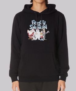 Cartoon Frosty the Snowman Hoodie