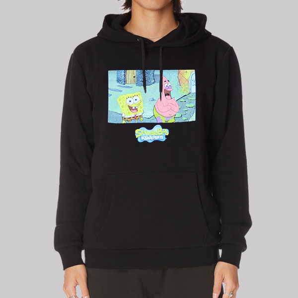 Freeze SquarePants Spongebob Excited Shirt Cheap | Made Printed