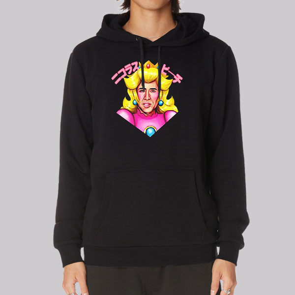 Funny Japanese Princess Peach Hoodie Cheap Made Printed