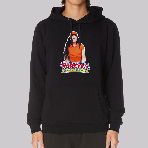 Jayla Foxx Popeyes Employee in Movie Sweatshirt Cheap | Made Printed