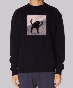 Funny Cursed Cat Meme Sweatshirt