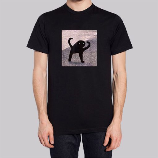 Funny Cursed Cat Meme Shirt