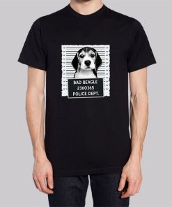 Funny Mugshot Bad Beagle Shirt