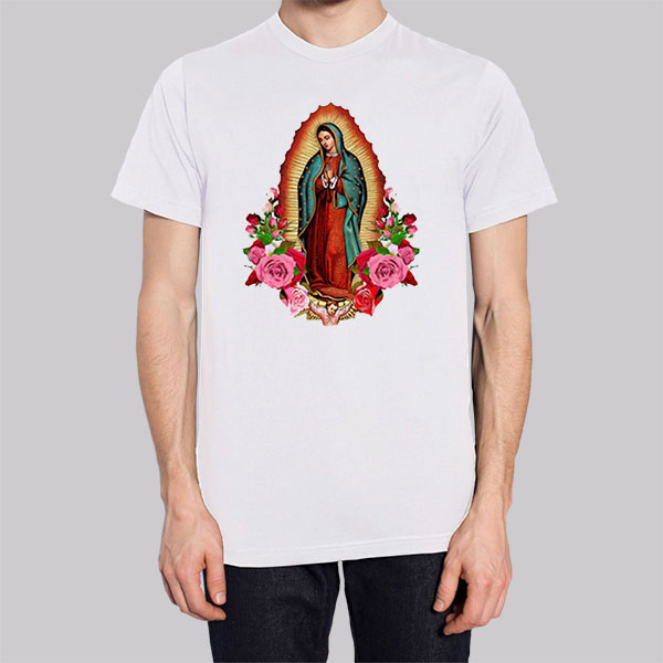 Lady Virgen De Guadalupe Shirt Cheap | Made Printed