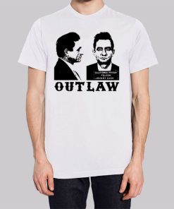 Outlaw Mugshot Johnny Cash Shirt