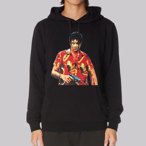 Alpacino Scarface Hawaiian Hoodie