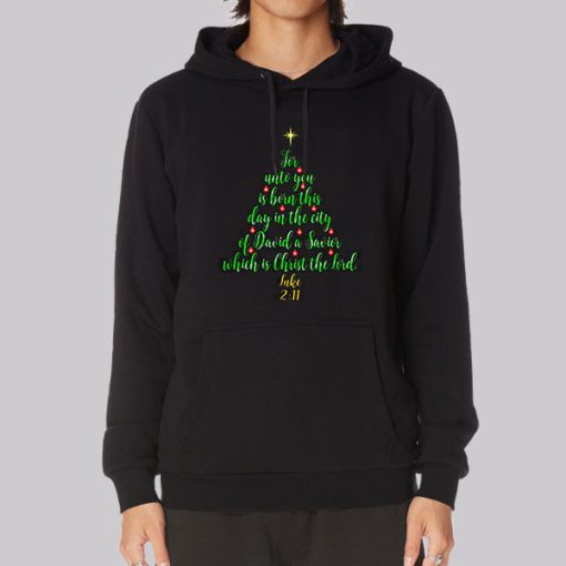 Born a Savior Christian Christmas Hoodie