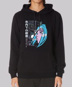 Japanese Anime Girl Smoking Hoodie