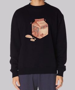 Cute Strawberry Milk Carton Sweatshirt