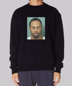 Funny Tiger Woods Mugshot Sweatshirt