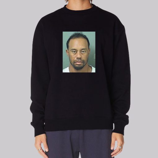 Funny Tiger Woods Mugshot Sweatshirt