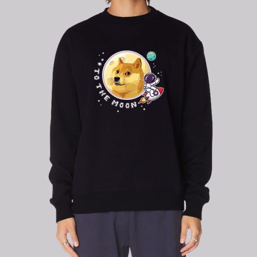 Funny to the Moon Doge Sweatshirt