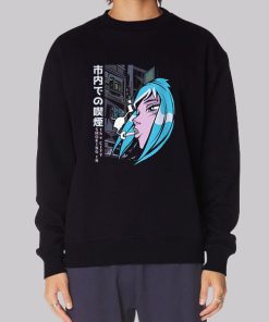 Japanese Anime Girl Smoking Sweatshirt