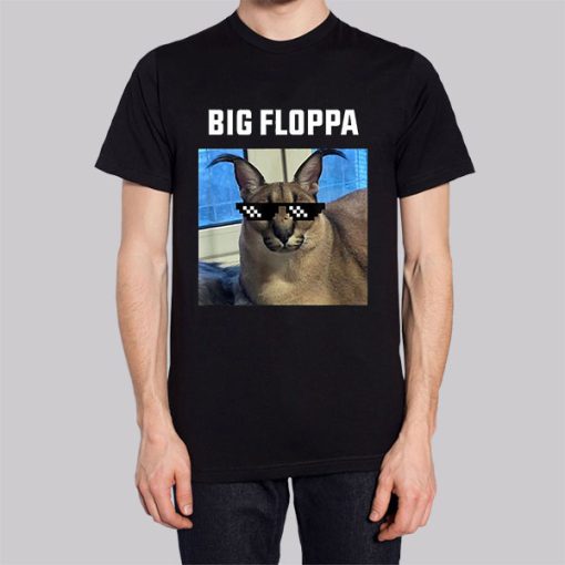 Funny Big Floppa Cat Meme Shirt
