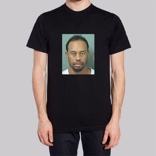 Funny Tiger Woods Mugshot Shirt