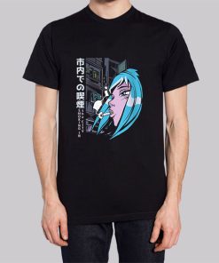 Japanese Anime Girl Smoking Shirt