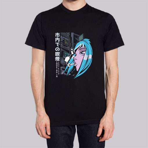 Japanese Anime Girl Smoking Shirt