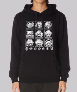 Cartoon Genshin Impact Hoodie