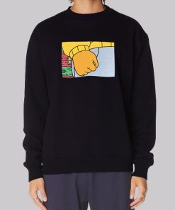 Arthur Clenched Fist Meme Sweatshirt