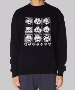 Cartoon Genshin Impact Sweatshirt