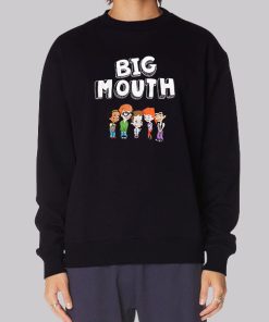Funny Cartoon Big Mouth Merch Sweatshirt