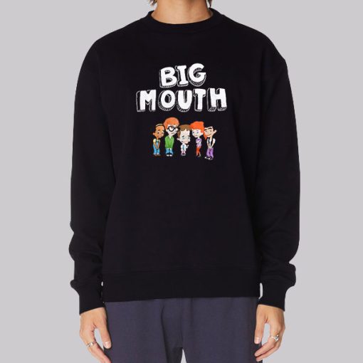 Funny Cartoon Big Mouth Merch Sweatshirt