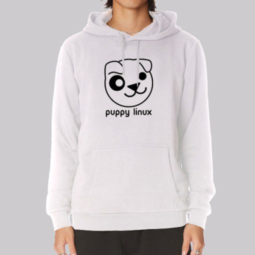 Funny Puppy Linux Hoodie