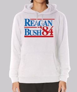 Vintage Reagan Bush 84 Hoodie