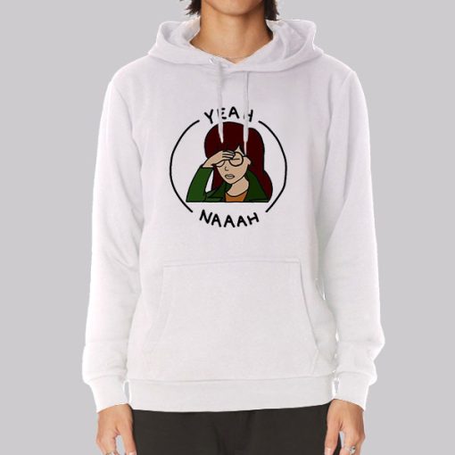 Vintage Yeah Naah Cartoon Daria Hoodie