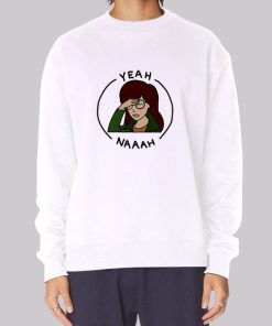 Vintage Yeah Naah Cartoon Daria Sweatshirt