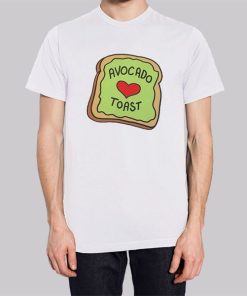Cute Graphic Toast Avocado Shirt