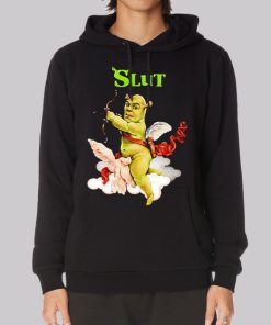 Funny Angel Shrek Slut Hoodie