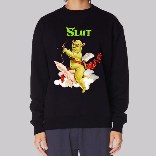 Funny Angel Shrek Slut Sweatshirt