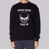 Funny Google Boobs Trust Me Skull Sweatshirt