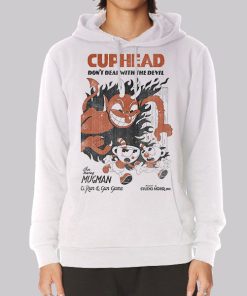 Vintage 90s Mugman Cuphead Hoodie