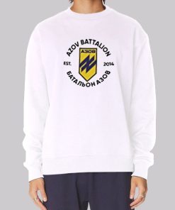 Azov Battalion Merch Por Les Hommes Sweatshirt