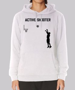 Support Basketball Active Shooter Hoodie