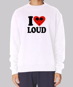 Funny Emoji I Love Loud Sweatshirt