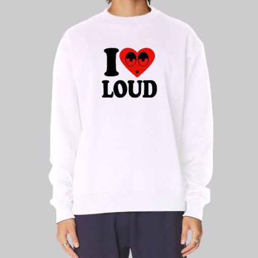 Funny Emoji I Love Loud Sweatshirt