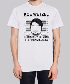 Koe Wetzel Mugshot Funny T Shirt