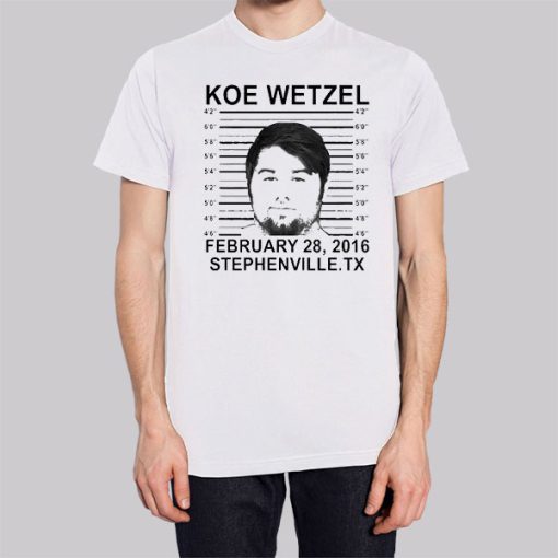 Koe Wetzel Mugshot Funny T Shirt