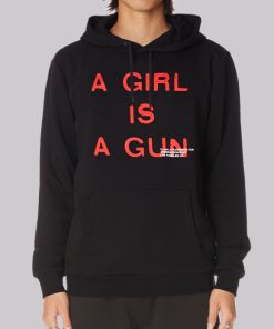 Pleasures a girl on sale is a gun hoodie